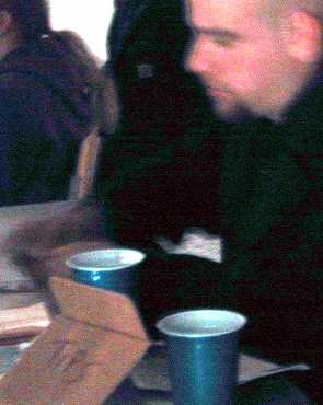 The two fisted
reviewer earns his keep. Photo by?